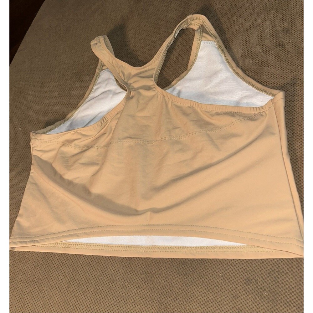 gc2b Beige Half Tank Chest Binder Racerback Compression Top 2XL LGBTQ+ Bra Tank